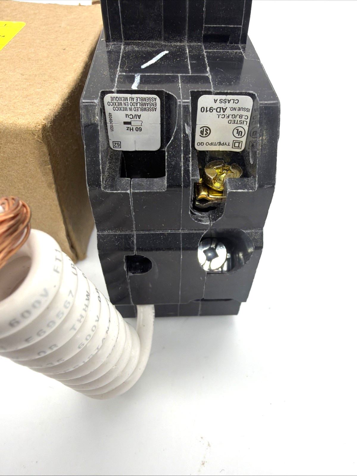 Square D QO225GFI 25A 2-Pole GFCI Qwik-Gard Ground Fault QO Breaker 120/240V
