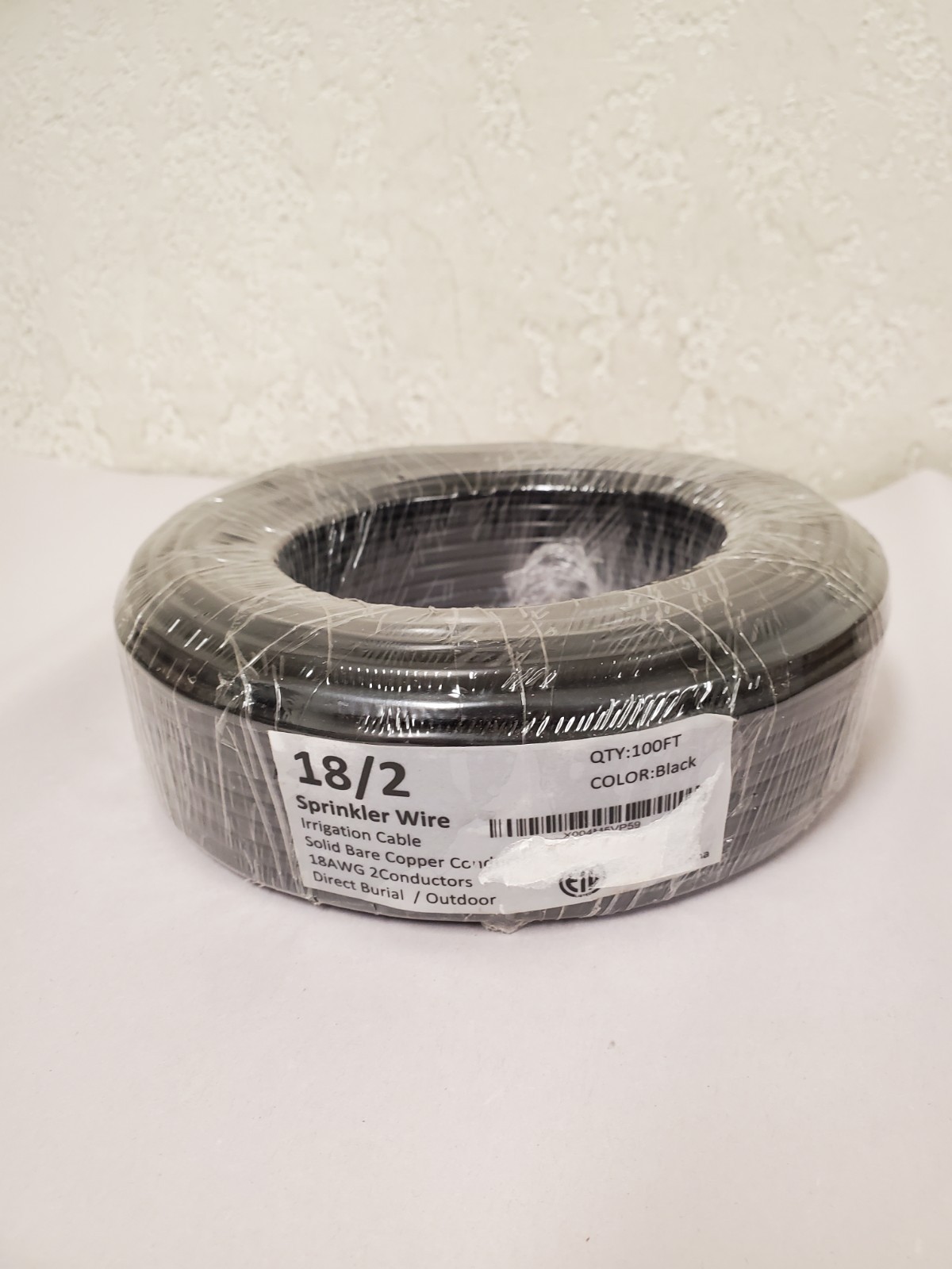 *NEW* 100 ft. 18/2 Irrigation Cable Sprinkler Wire Direct Burial/Outdoor, Black