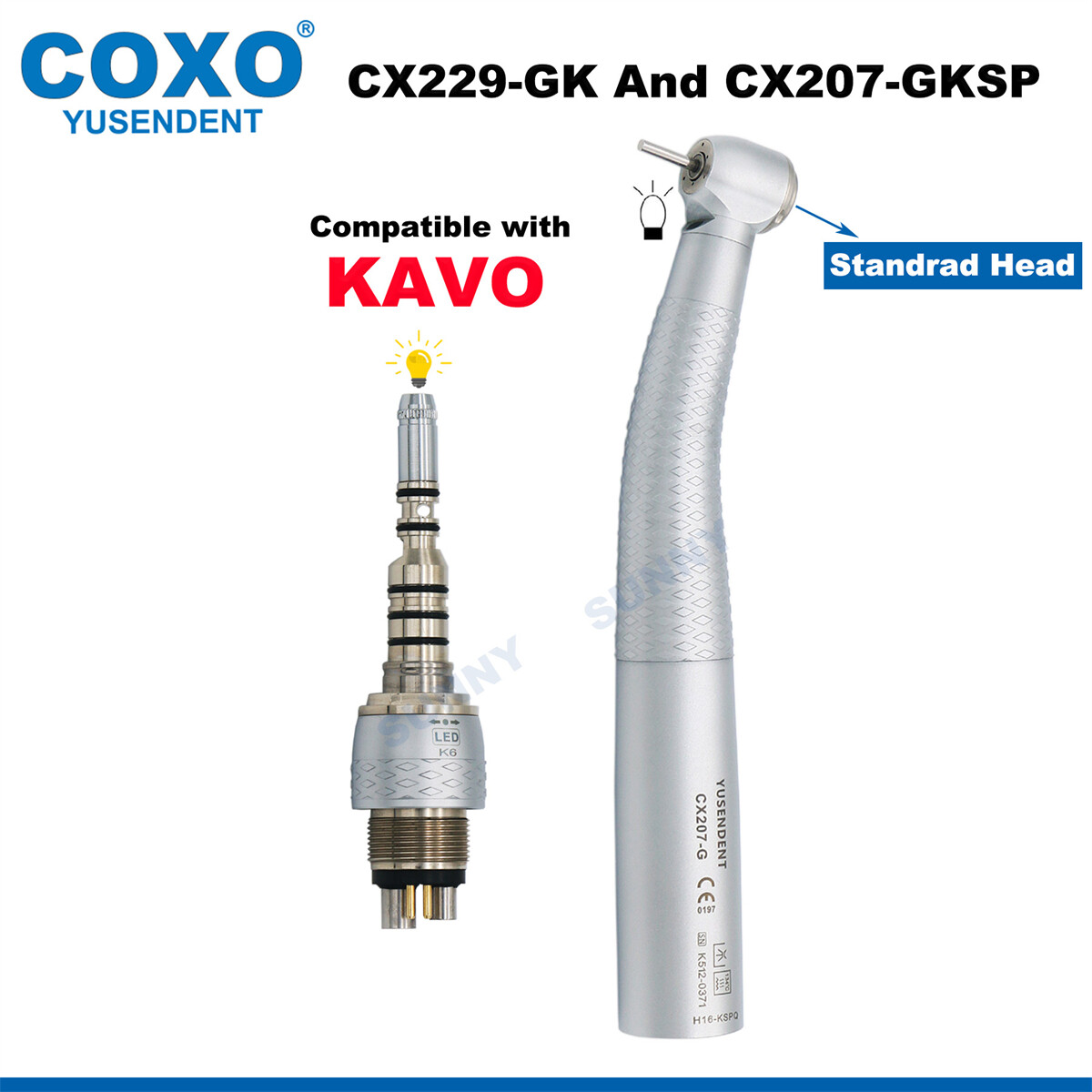 COXO Dental Fiber Optic Handpiece High Speed Turbine Coupler For KAVO MULTIflex