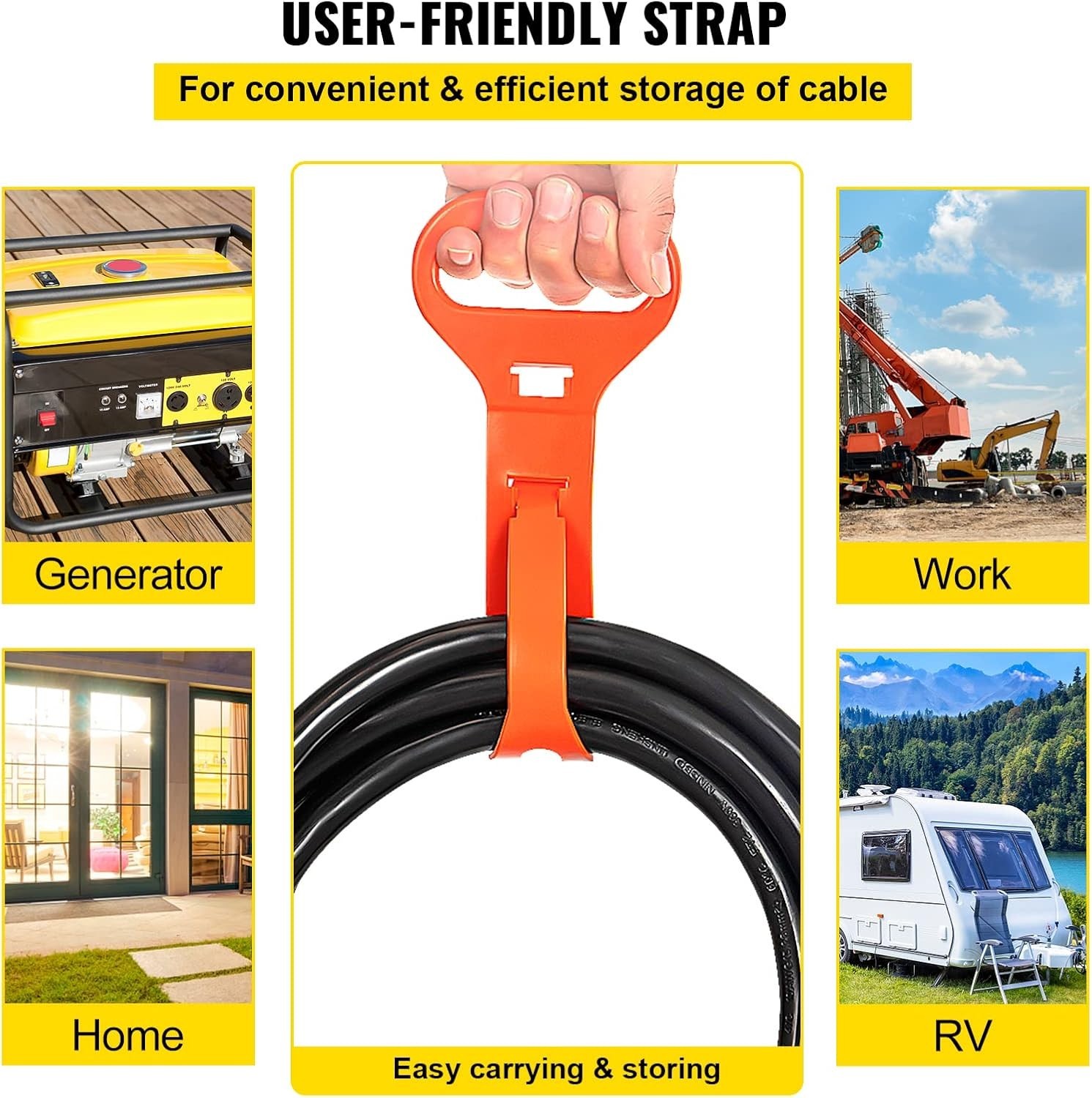Heavy Duty 8AWG Welding Extension Cord, 25ft, Safe for Indoor and Outdoor Use