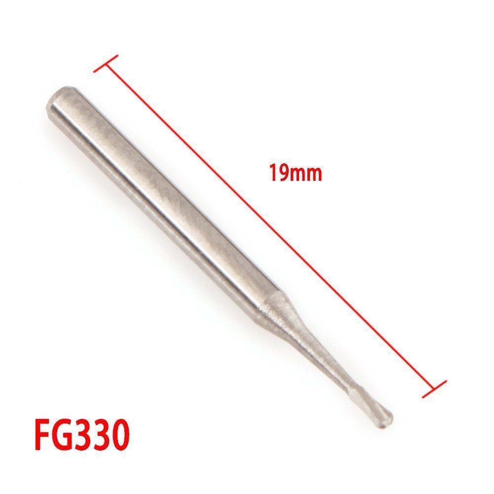 Dental Carbide Burs Tungsten Steel Bur FG # 330 Pear High Speed Midwest Type