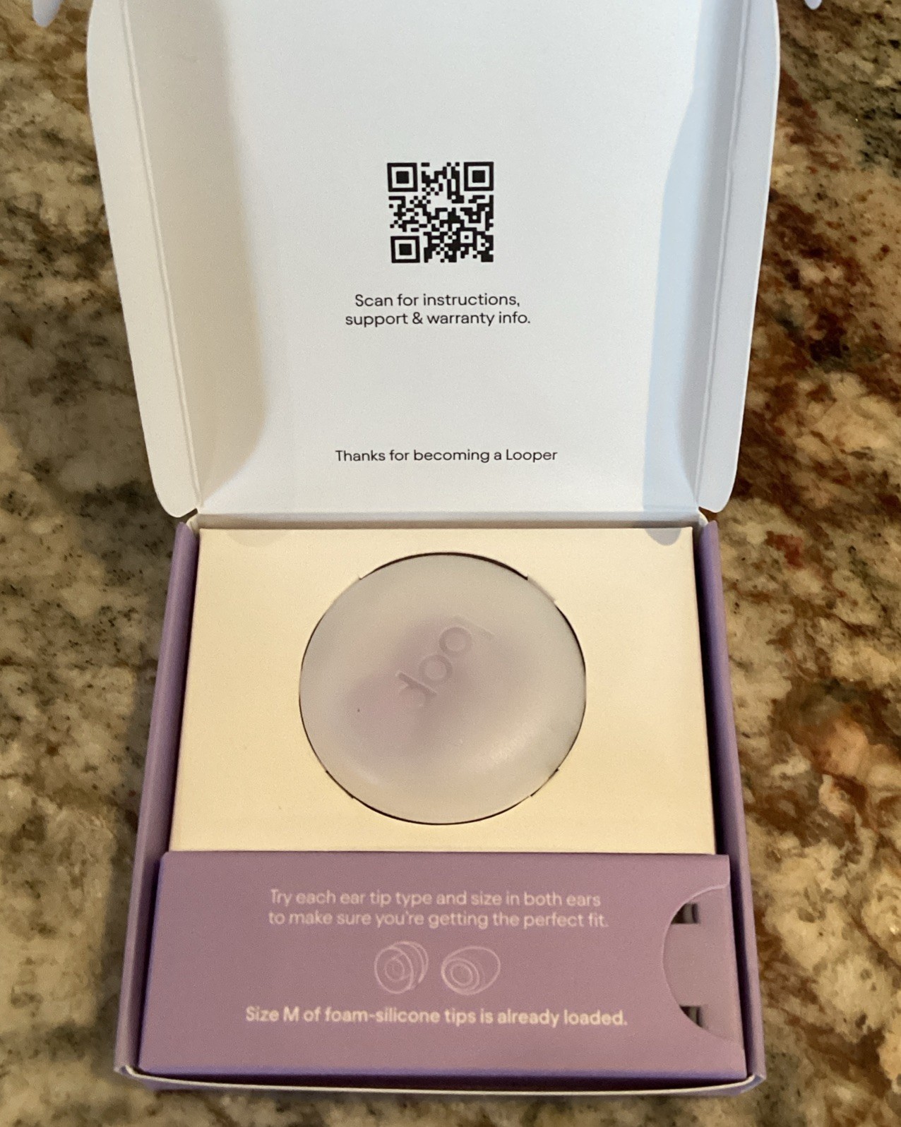 Loop Dream Earplugs for Deep Sleep, Napping & Snoring – Lilac – NEW