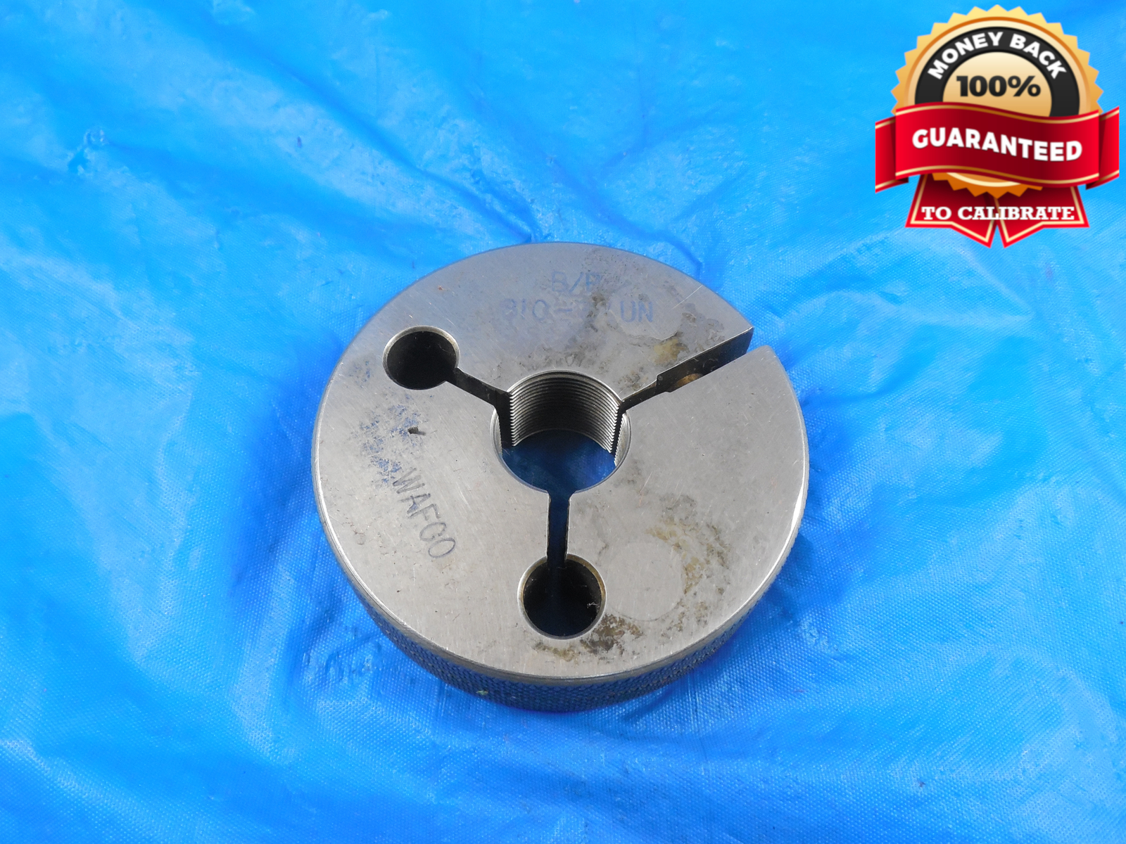 .610 32 UN BEFORE PLATE THREAD RING GAGE 0.610 NO GO ONLY P.D. = .5850 .61-32