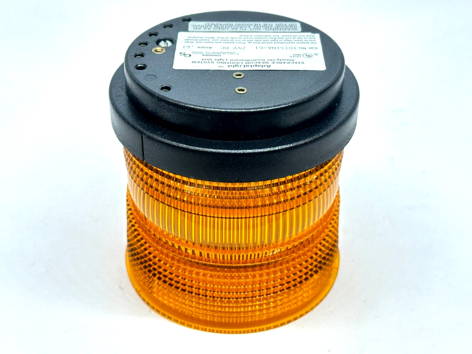 Edwards 101SINA-G1 AdaptaLight 101 Series Stackable Beacon Light Amber .61A 24V