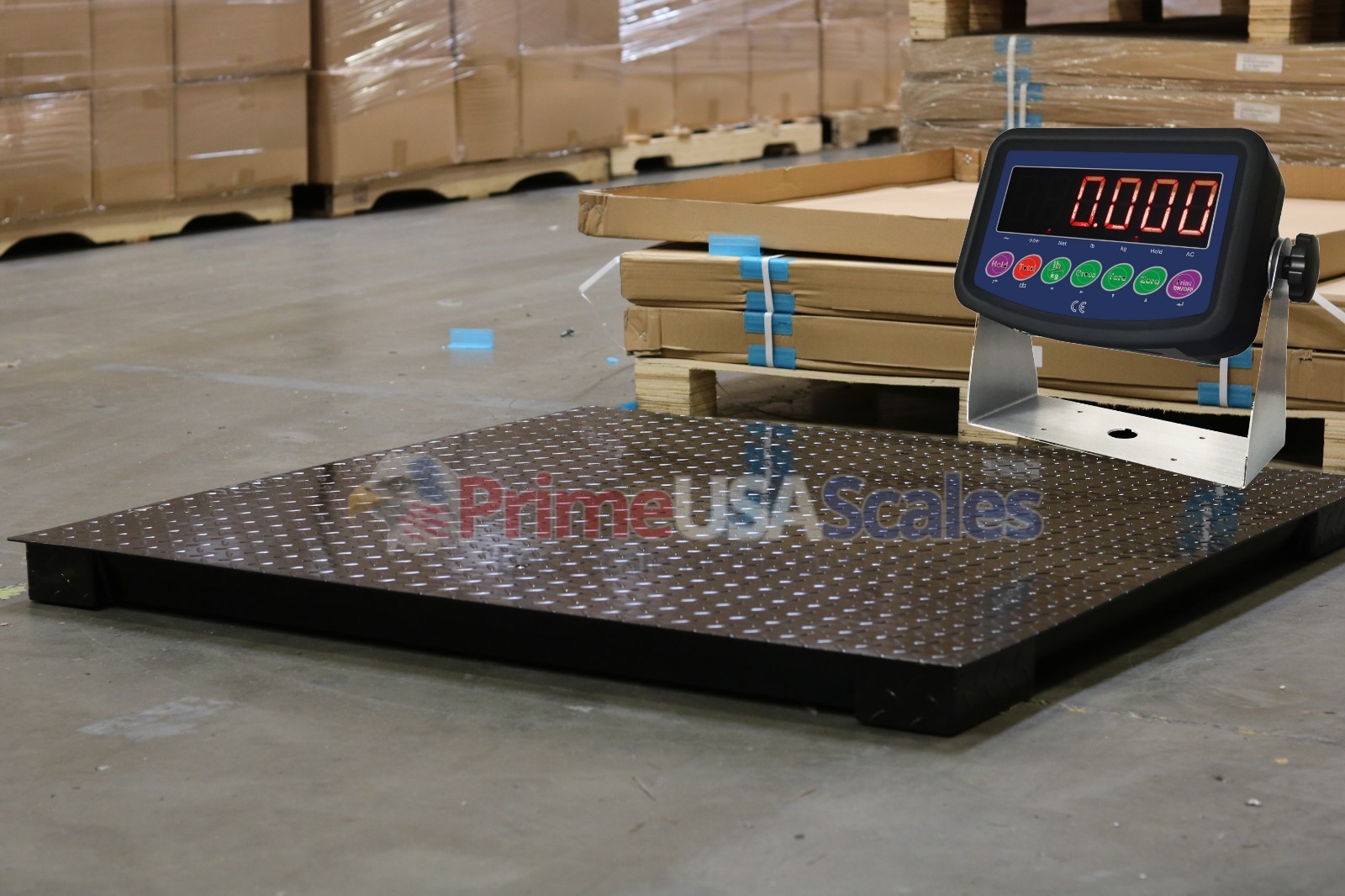 Floor Scale / Heavy Duty Platform (5’x5′) 60″x60″ 10,000 lb by 0.5 lb accuracy