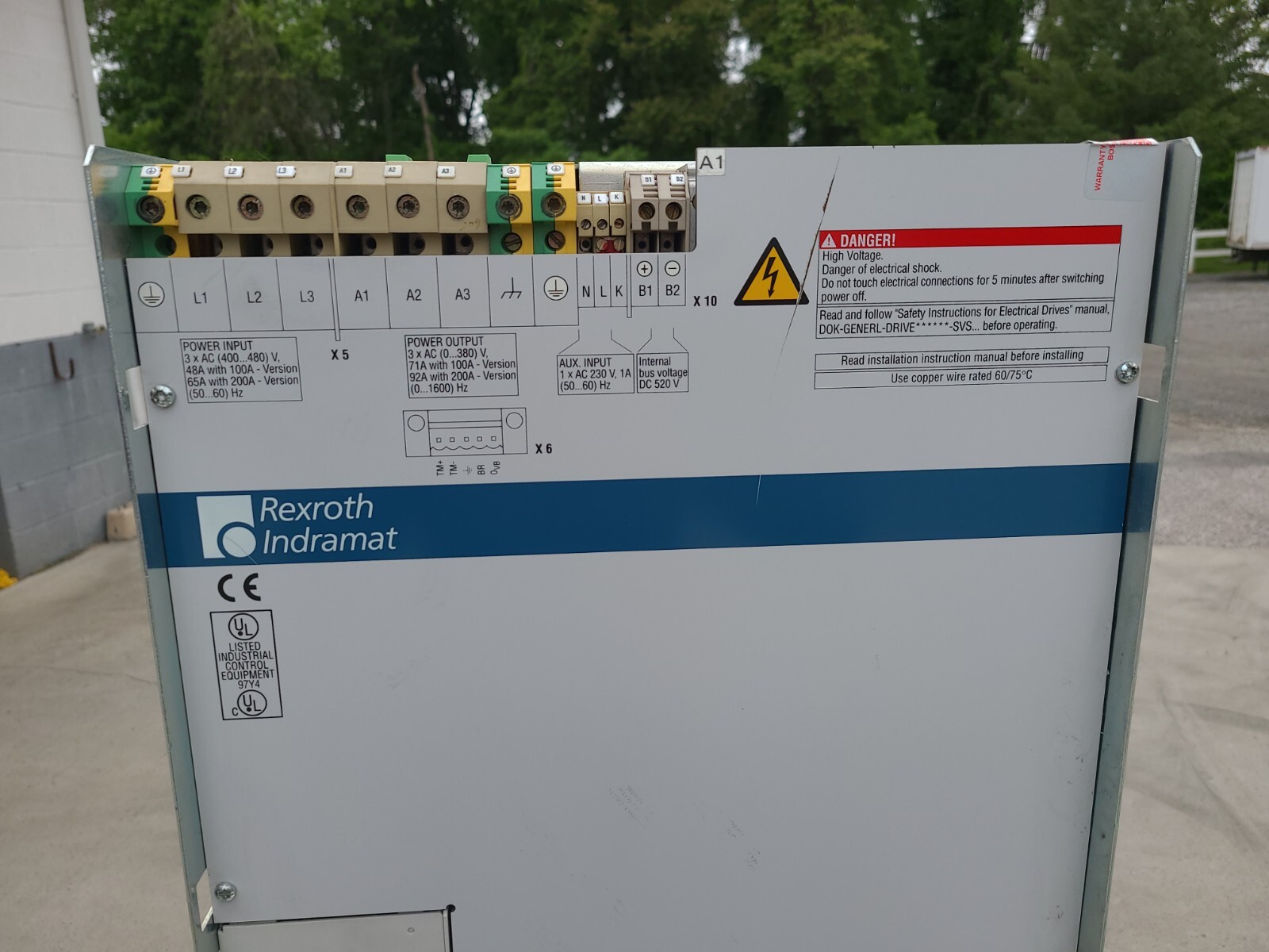 Rexroth Indramat r911277192 dkr03.1-w200b-be23-01-fw