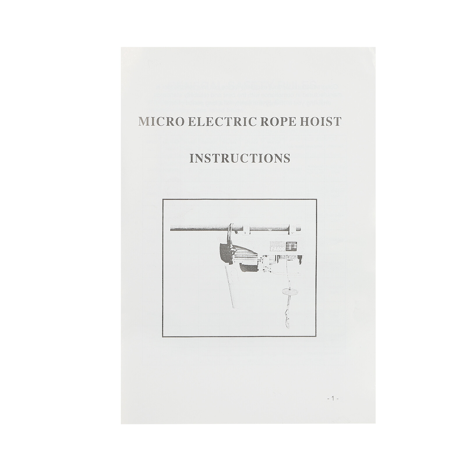 2-In-1 Electric Hoist Warehouses Single/Double Slings 660lbs Electric Lift Winch