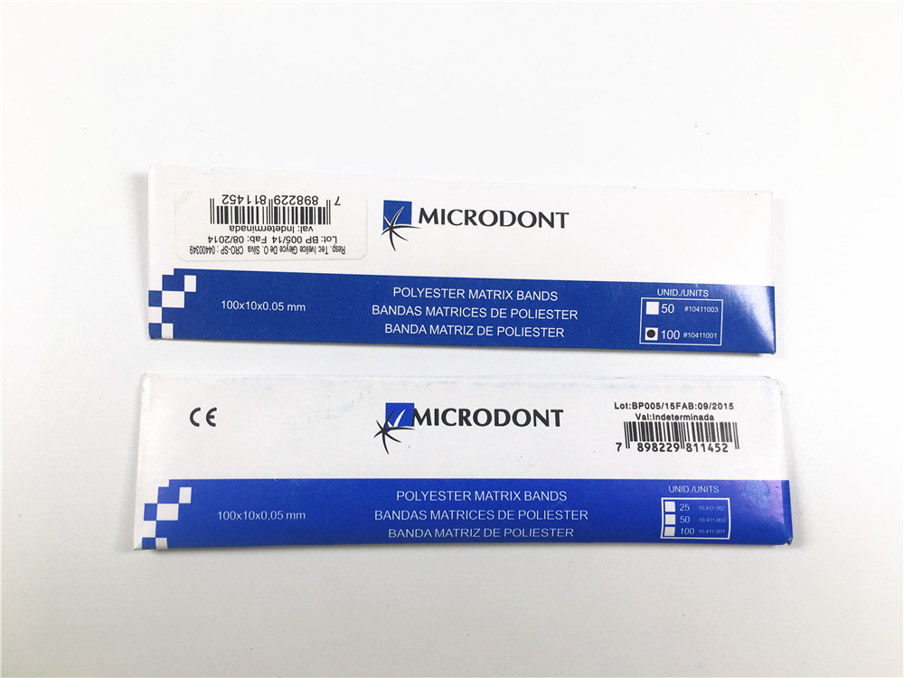 100/500pcs Dental Transparent Polyester Strip Matrix Bands Contoured Matrices
