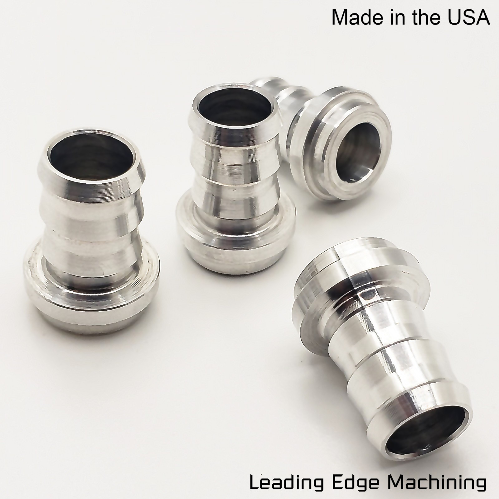NEW 1/2″ HOSE BARB NIPPLE WELD ON ALUMINUM BUNG FITTING MADE IN THE USA 4PC