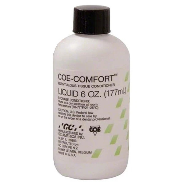 COE-COMFORT Tissue Conditioner 6 oz. Liquid. Self-Curing. Open Box