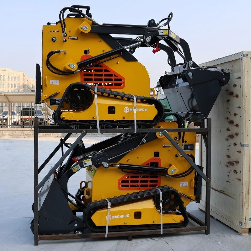 Mini Skid Steer Loader 24HP 4-in-1 Bucket 3-Stage Pump Hydraulic System 2026 New