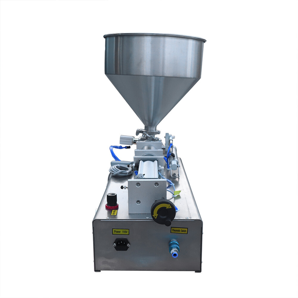 100-1000ml Paste Liquid Piston Filler Heating Filling Machine Single Nozzle 110V