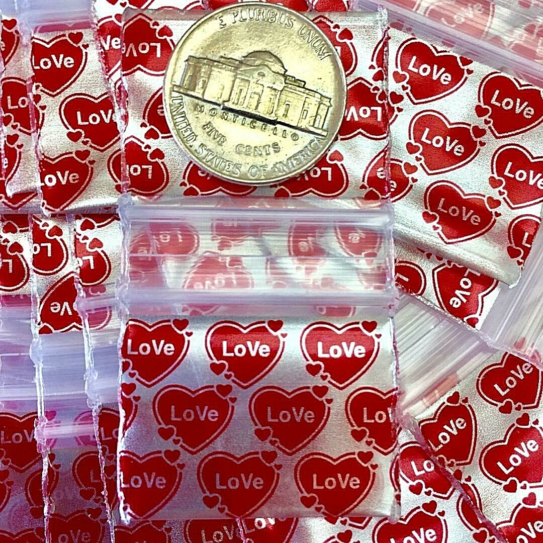 BaggiesSince1987 – 12510-S DESIGN ZIP BAGS 300PCS BUNNY ON SILVER, READ DETAILS