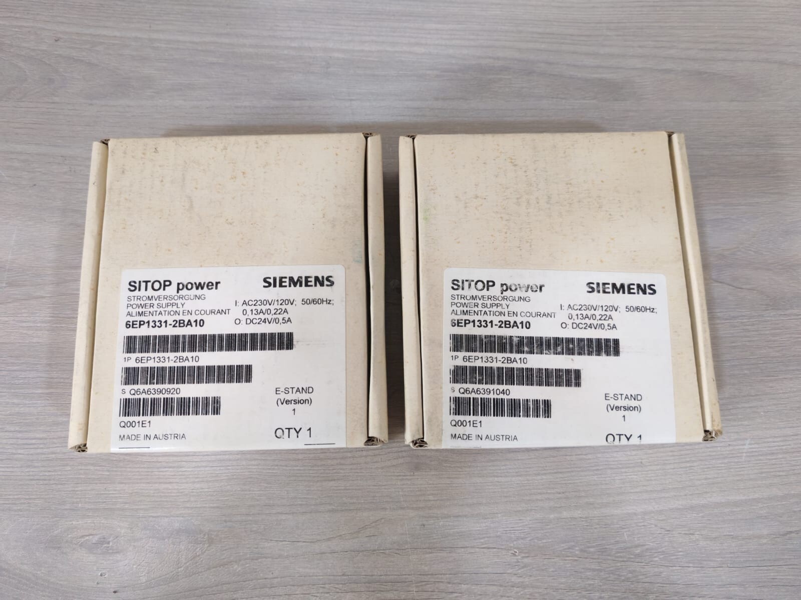 LOT 2 PCS SIEMENS 6EP1331-2BA10 SITOP POWER SUPPLY