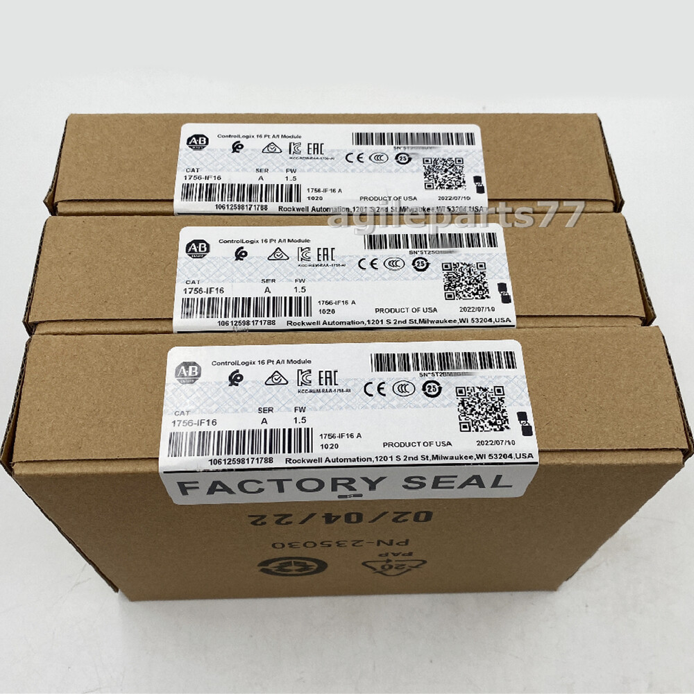 New Factory Sealed Allen-Bradley 1756-IF16 SER A ControlLogix 16 Pt Input Module