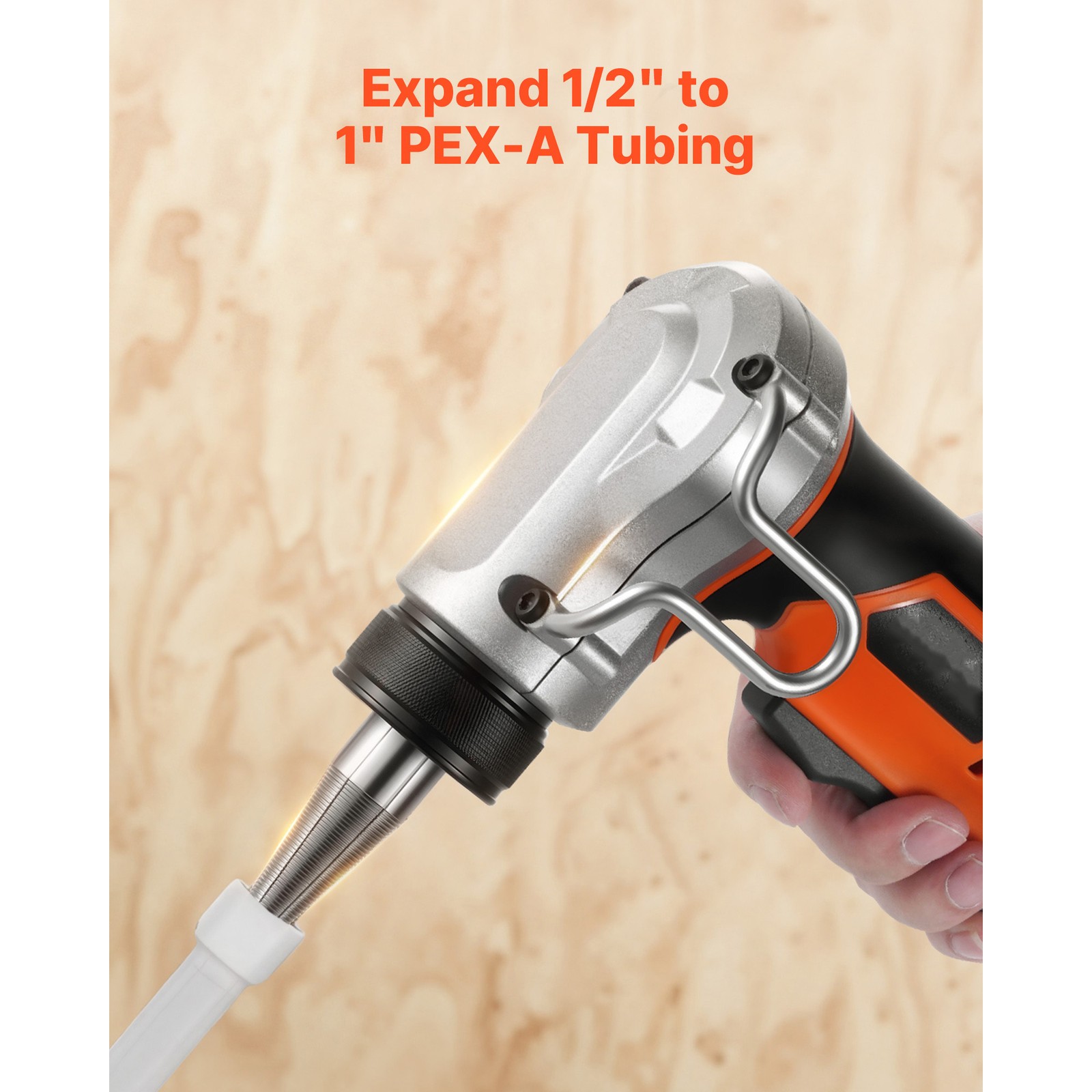Uimoso Cordless Electric Tube Expander 20V Max 1/2″, 3/4″, and 1″ PEX-A Pipes
