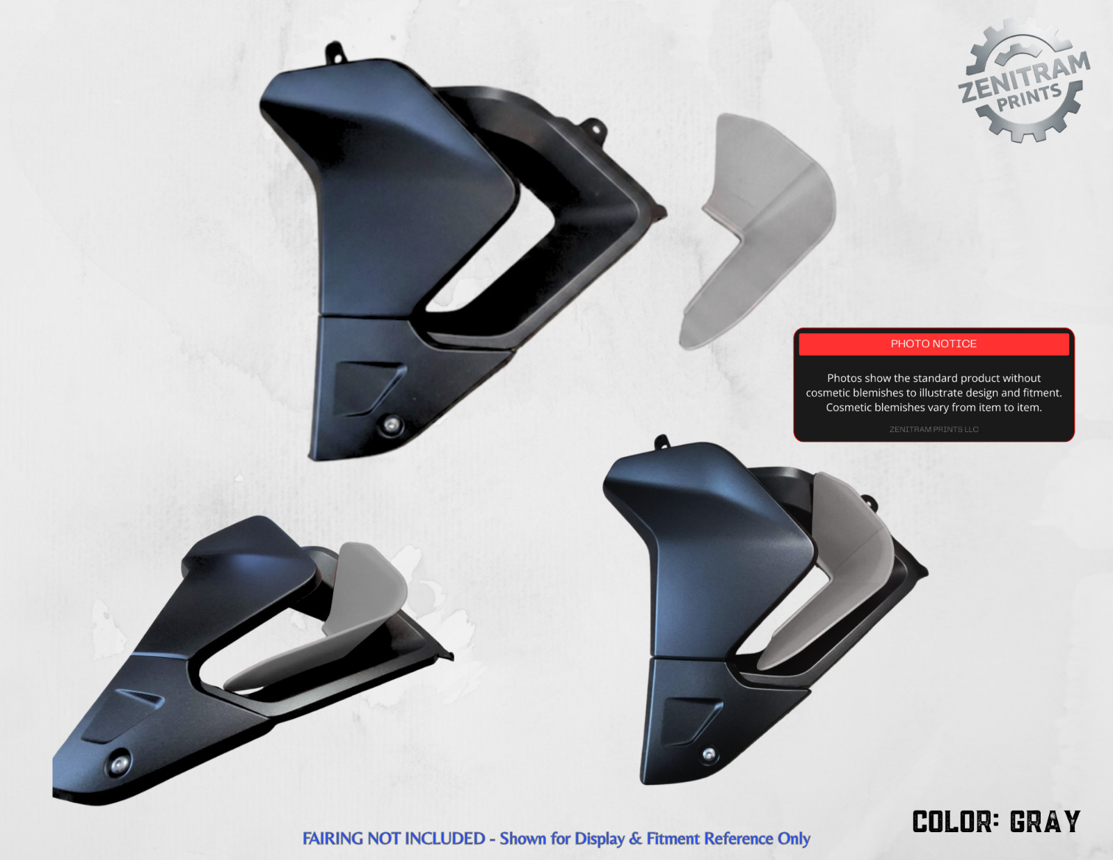 Stripe Series Air Deflectors Triumph Tiger 850/900 2020-2024 | Cosmetic Blem