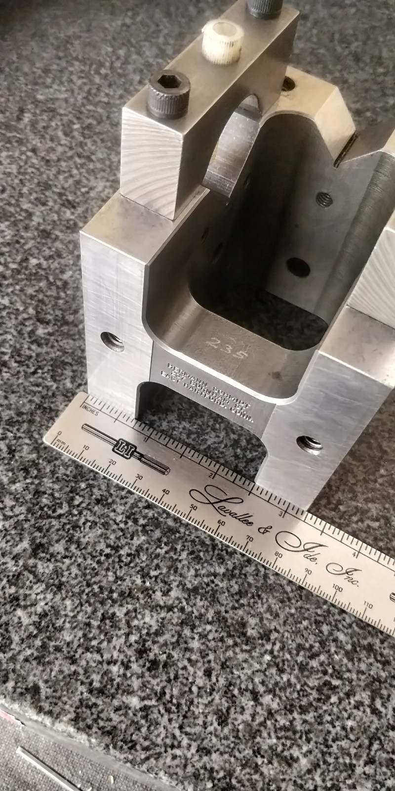 HERMANN SCHMIDT MCV CUBE ~ Master reference 3″ x 3-1/4″ x 3-3/4″ V block