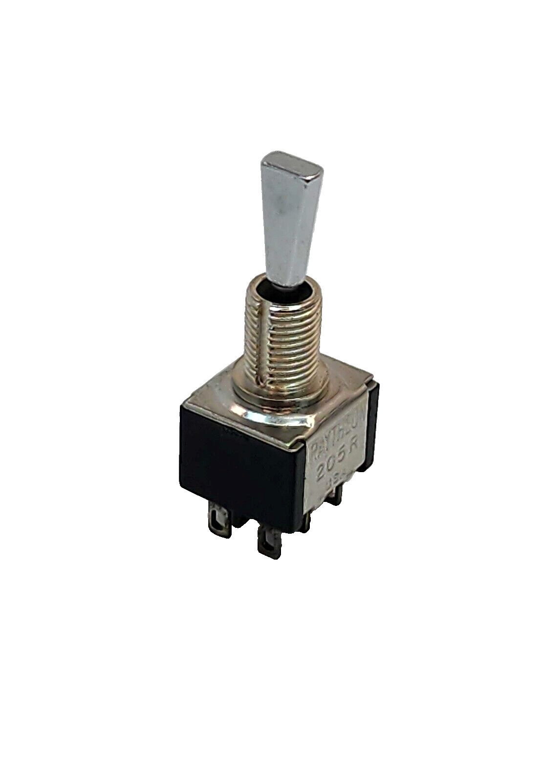 (2x) DPDT None-On-Mom (On) 5A @ 120VAC/28VDC, 2A @ 25 Flat Bat Toggle Switch
