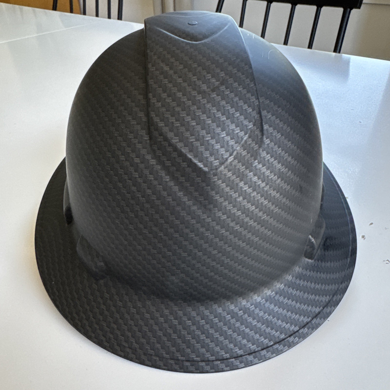 PYRAMEX Ridgeline Full Brim Hard Hat One Size Vented Black Graphite Pattern