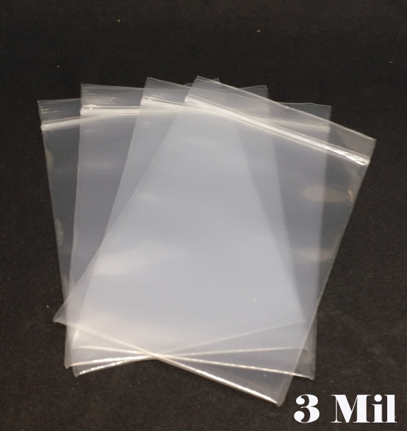 2.5 Mil Clear Zipper Bag Reclosable Self Lock Seal Packing Heavy Duty Plastic