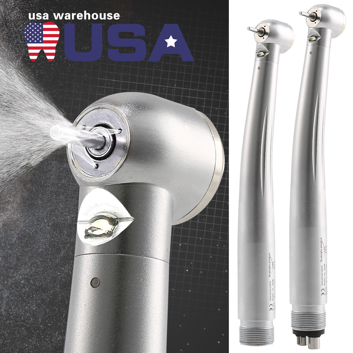 1-10 Yabangbang Dental (LED E-generator) High Speed Handpiece 4/2 Hole NSK Style