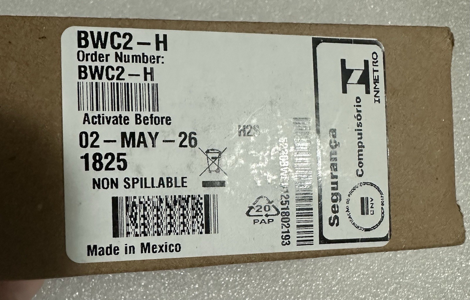 Honeywell BWC2-H H2S Single Gas Detector Portable Monitor