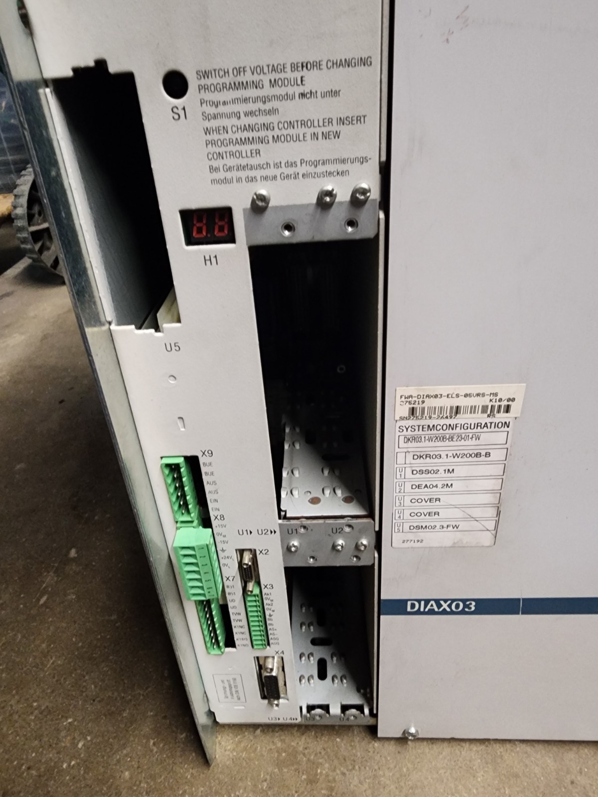 Rexroth Indramat r911277192 dkr03.1-w200b-be23-01-fw