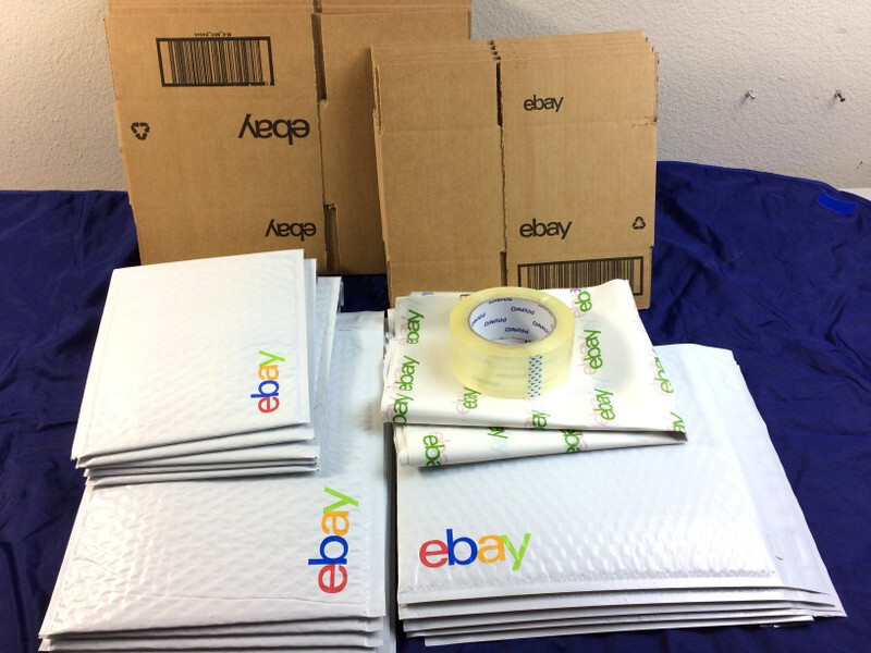 Ebay Shipping Supplies KIT Padded MAILERS Bubble Envelopes, BOXES, Tissue &TAPE