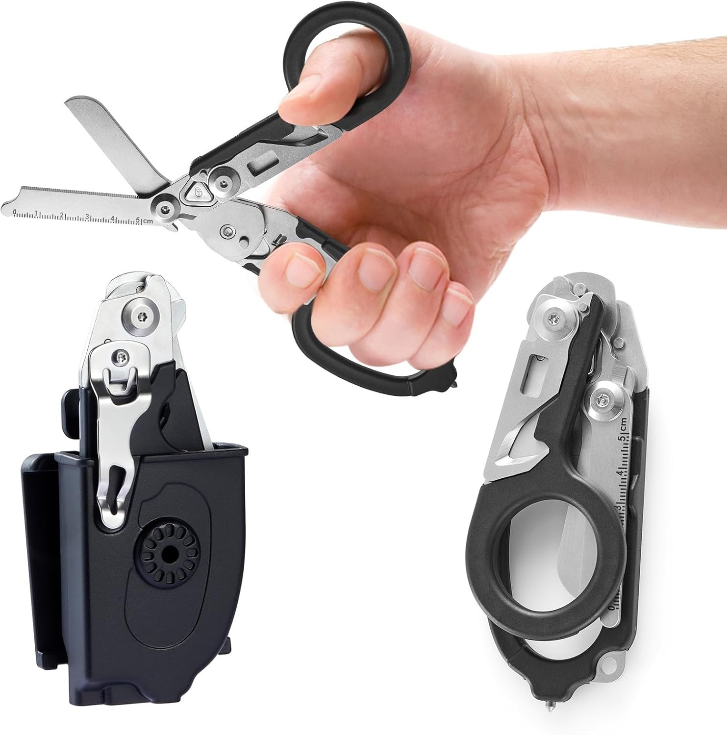 6 in 1 Multifunctional Trauma Shears Foldable Stainless Steel emergency response