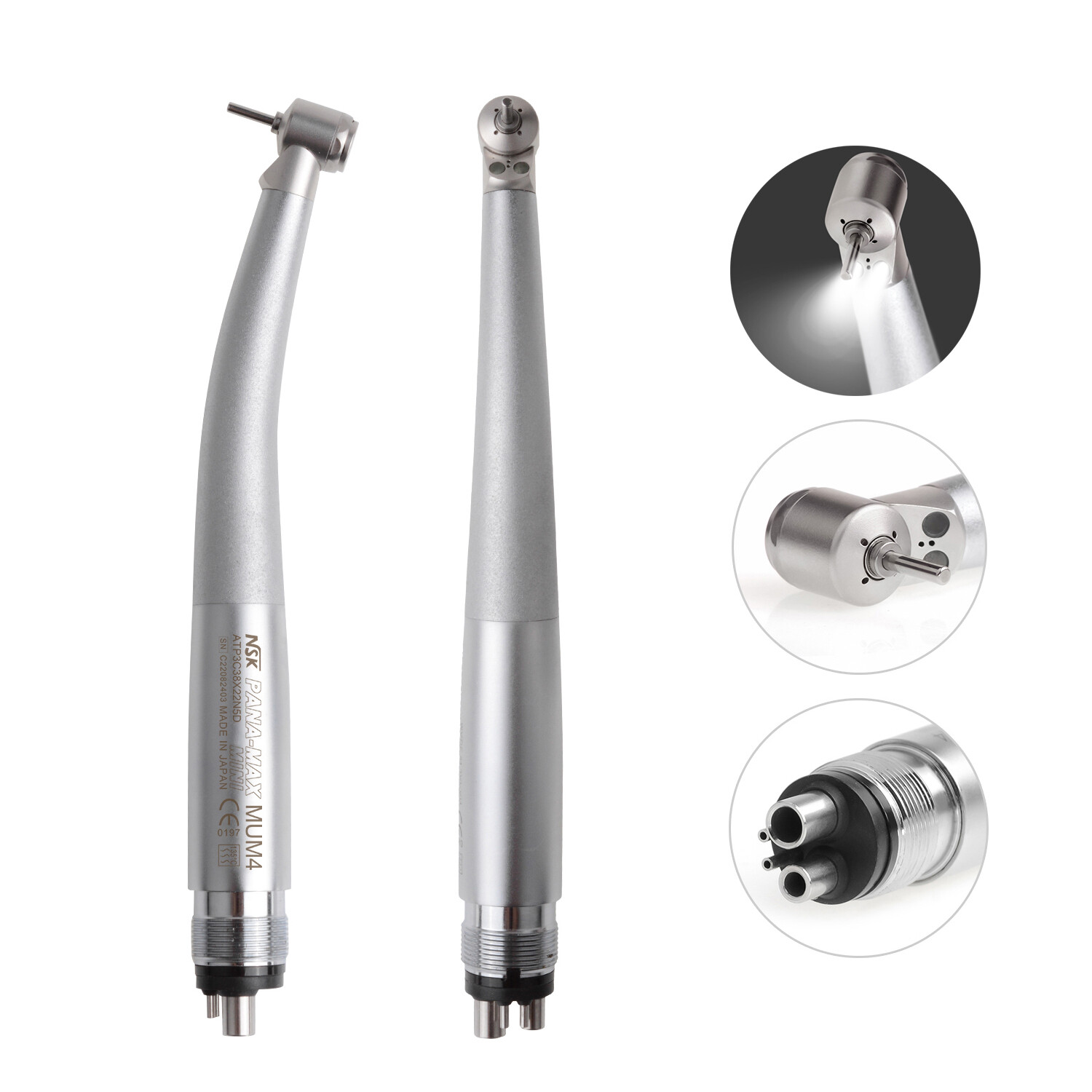 NSK Type Dental PANA MAX Mini Head High Speed LED Children Handpiece Push Button