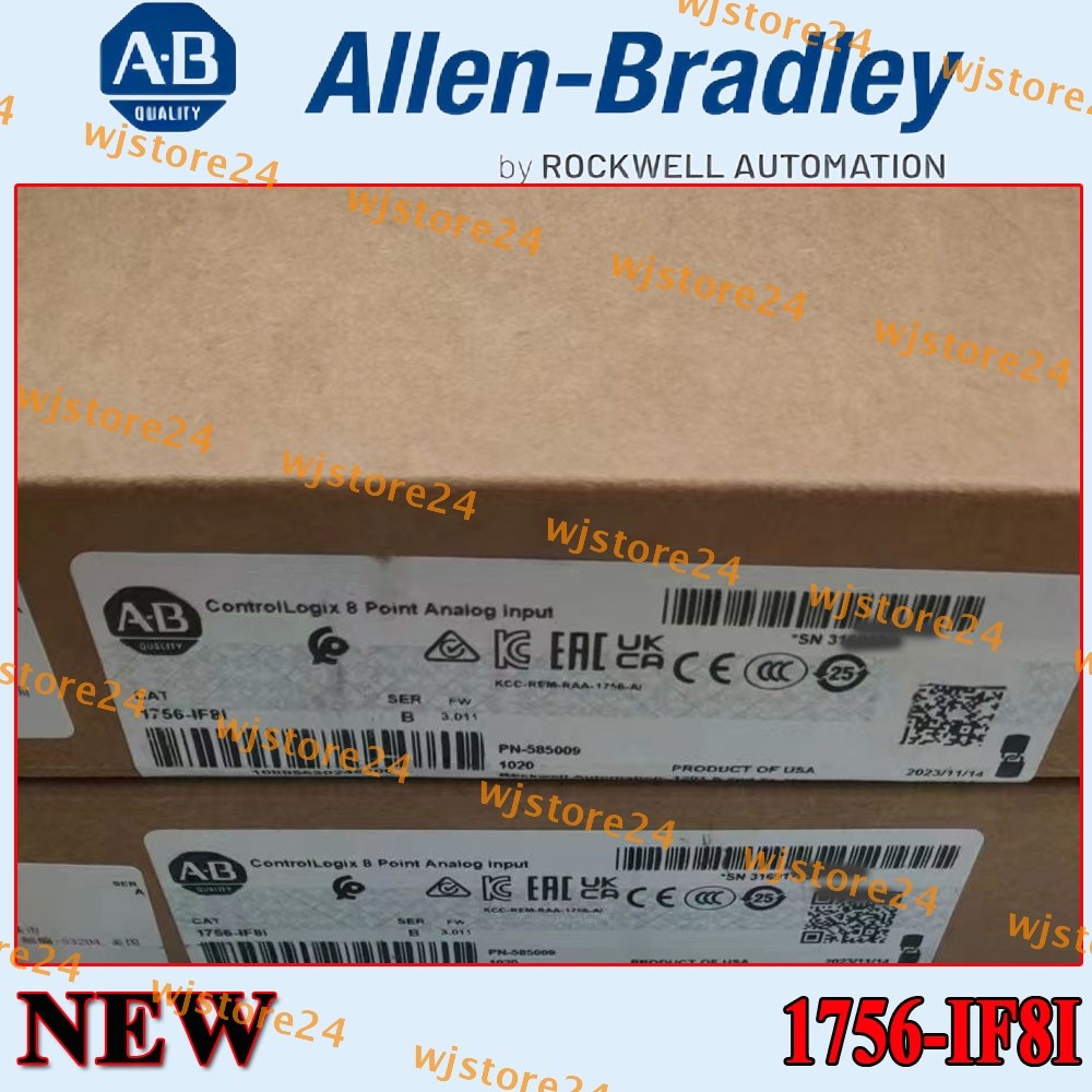 New Sealed PLC-AB 1756-IF8I/B Isolated Analog Input Module