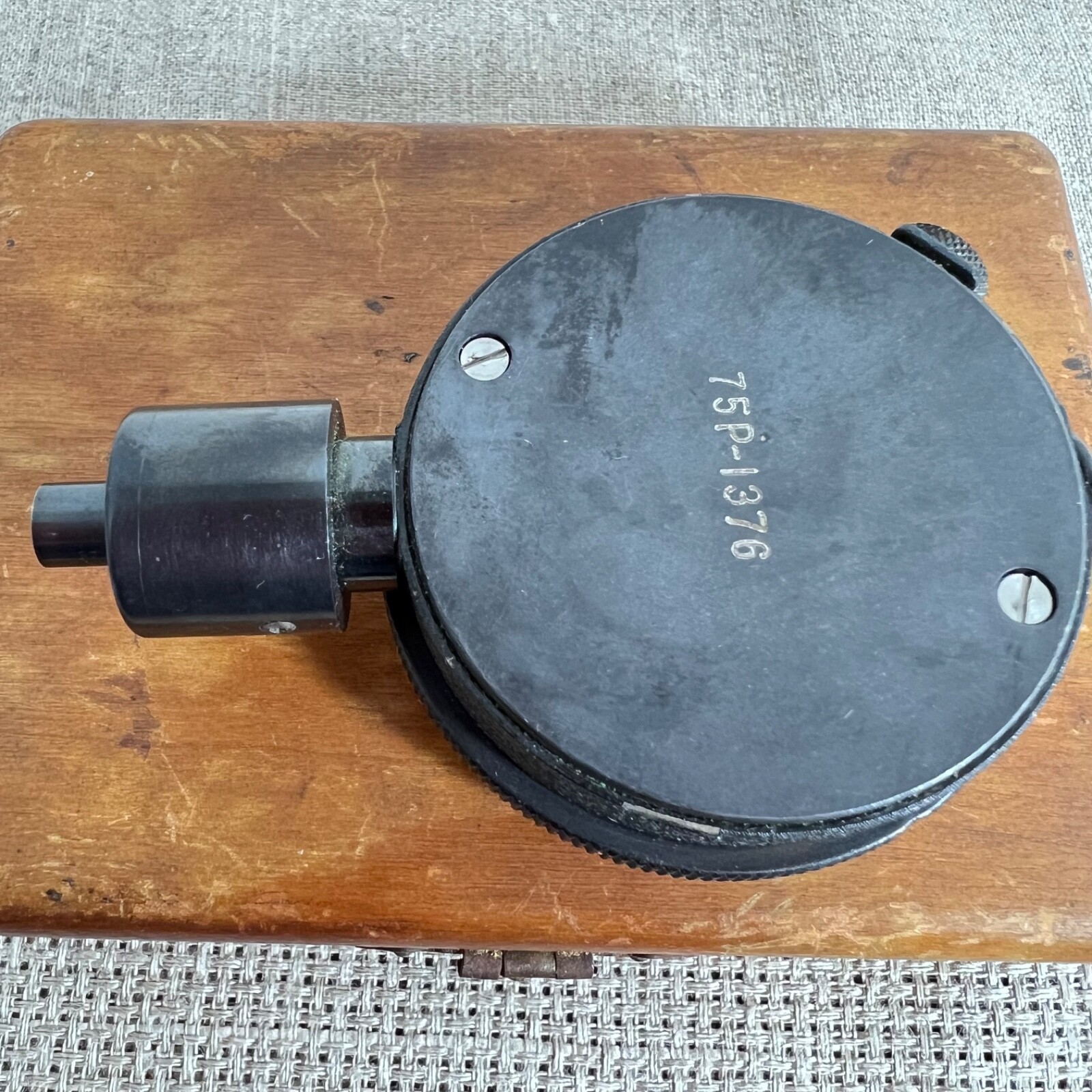 Obrig Radius Dial Gauge Indicator 0.05mm (0.001″) Wood Case Made in USA Vintage
