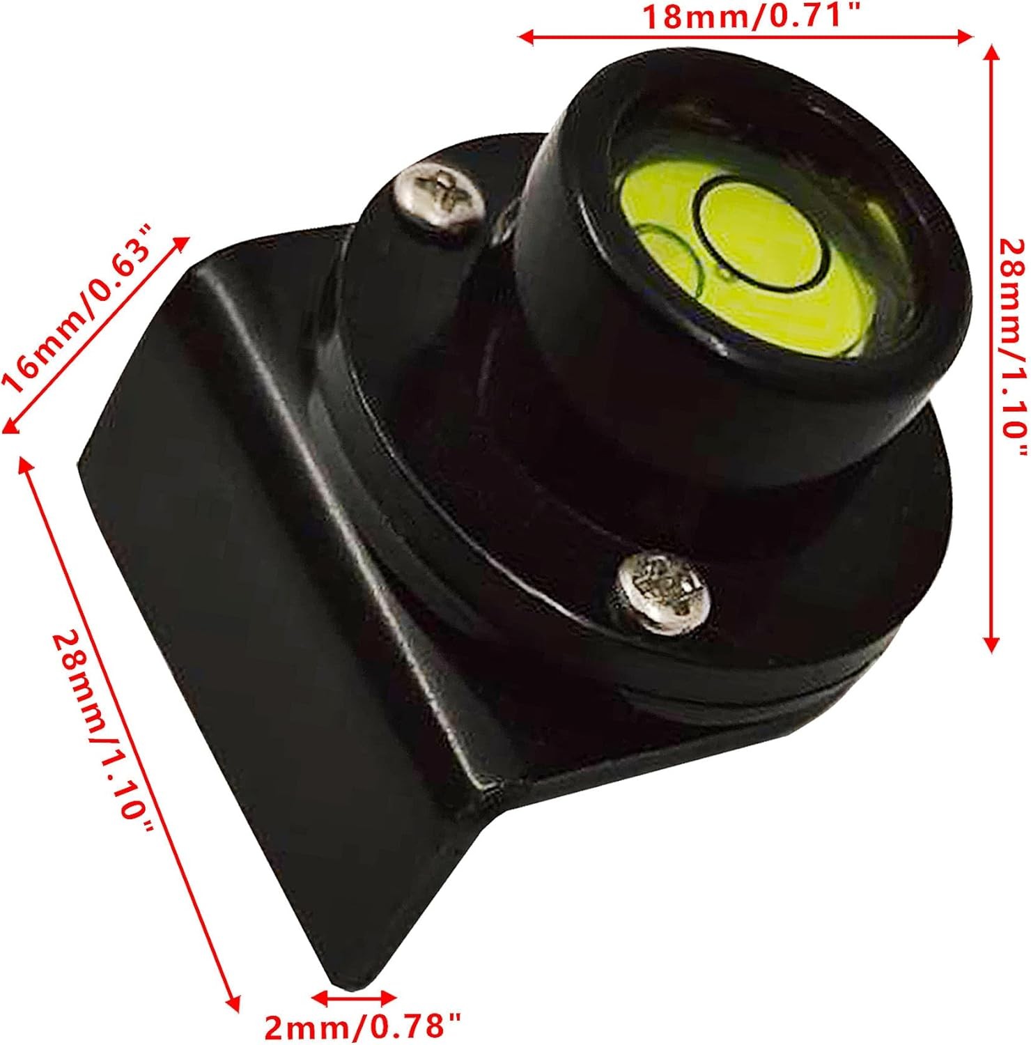Aluminum Builders Grade Rod Bubble Level for Upright Position of the Rod Pole