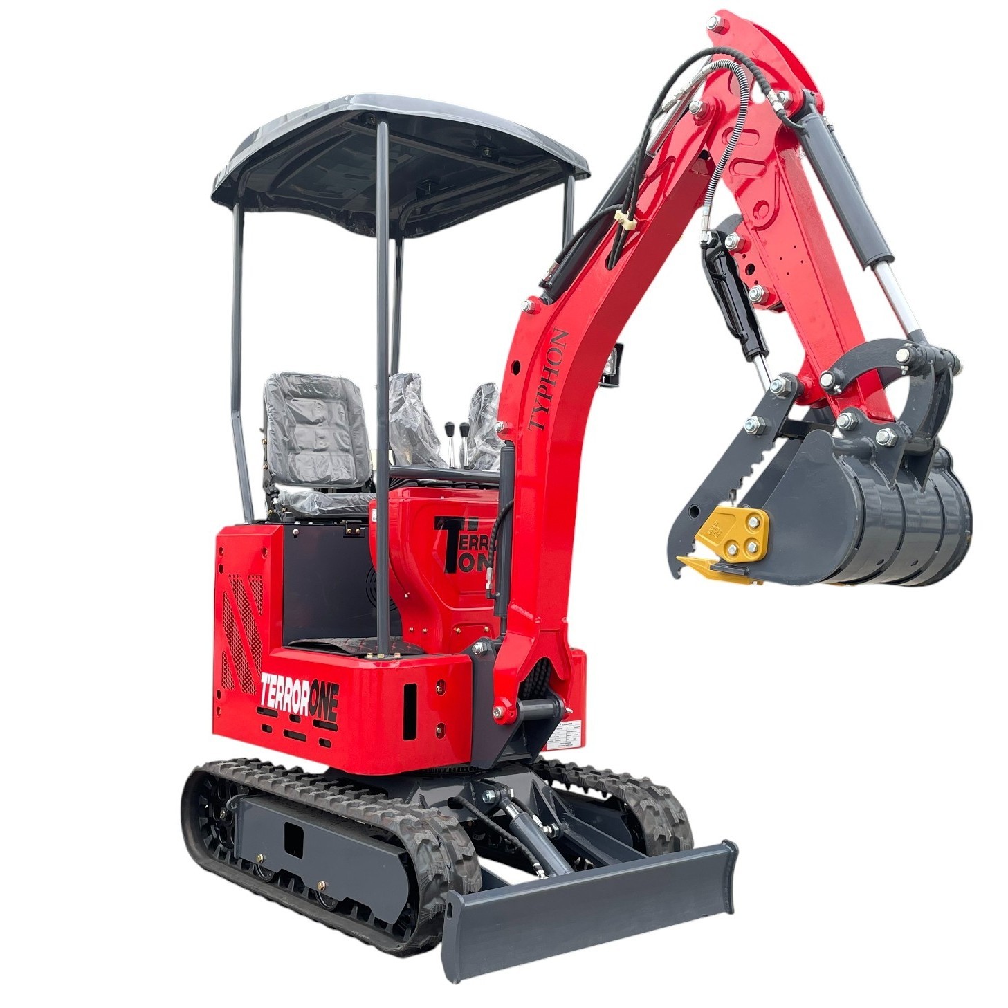 13.5HP Mini Excavator 1 TON B&S EPA Engine Hydraulic Thumb Digger Free Shipping