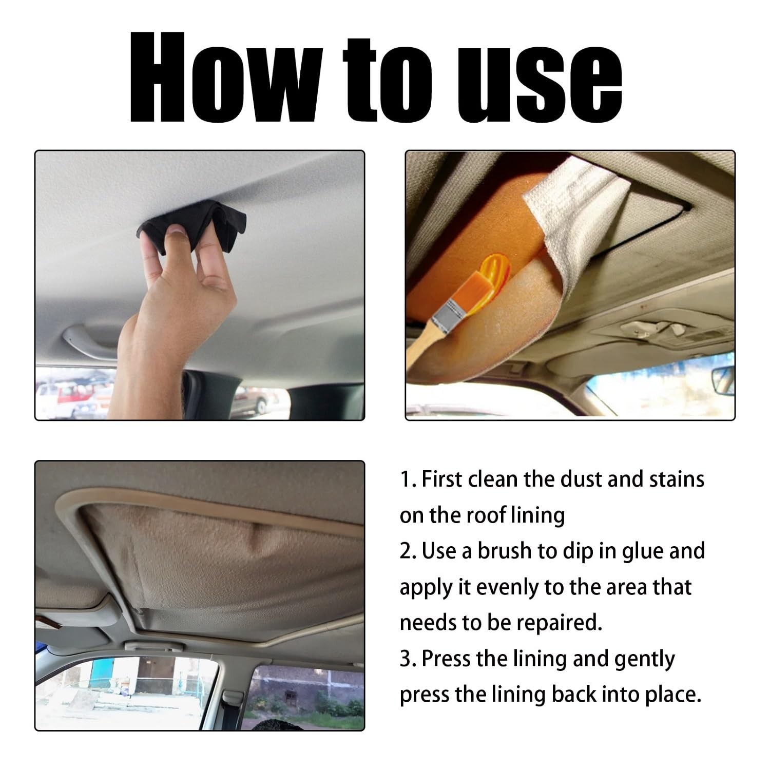 2X Car Headliner Repair Glue Upholstery Adhesive for Automotive Interior 200ML