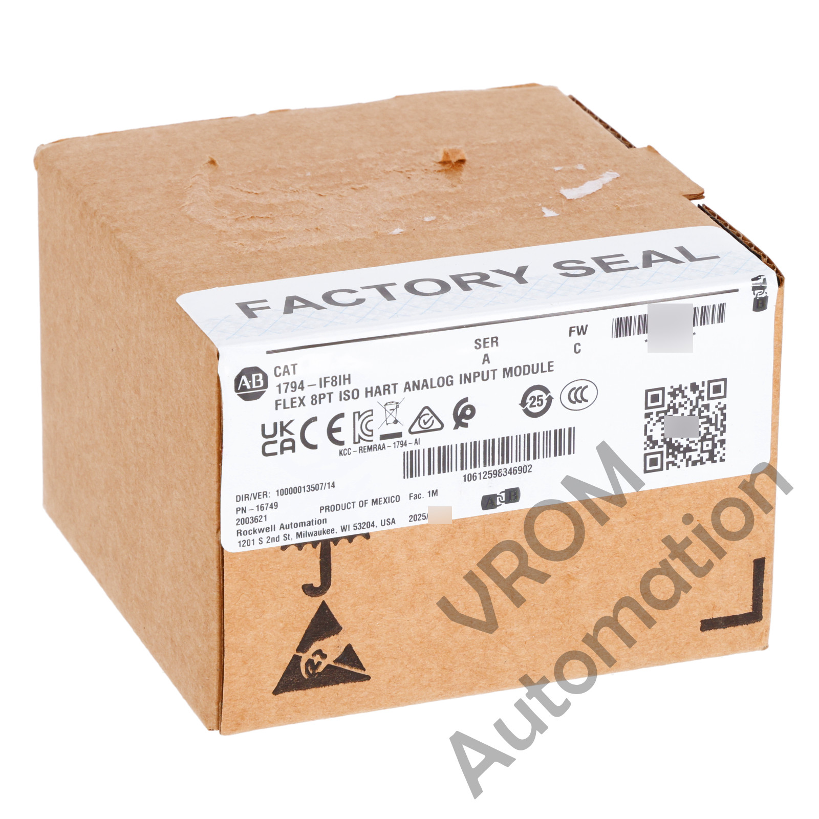Surplus Sealed 2025 Allen Bradley 1794-IF8IH /A Flex I/O 8-CH Analog Input
