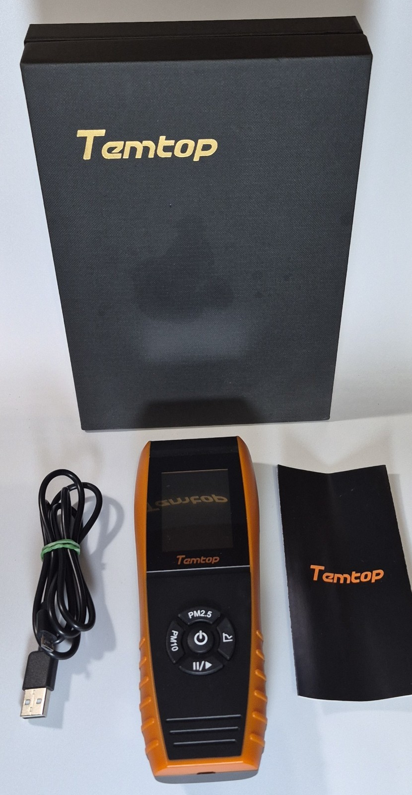 Temtop PM2.5 Monitor P600 Essential Air Quality LCD Display Particle Meter inBox