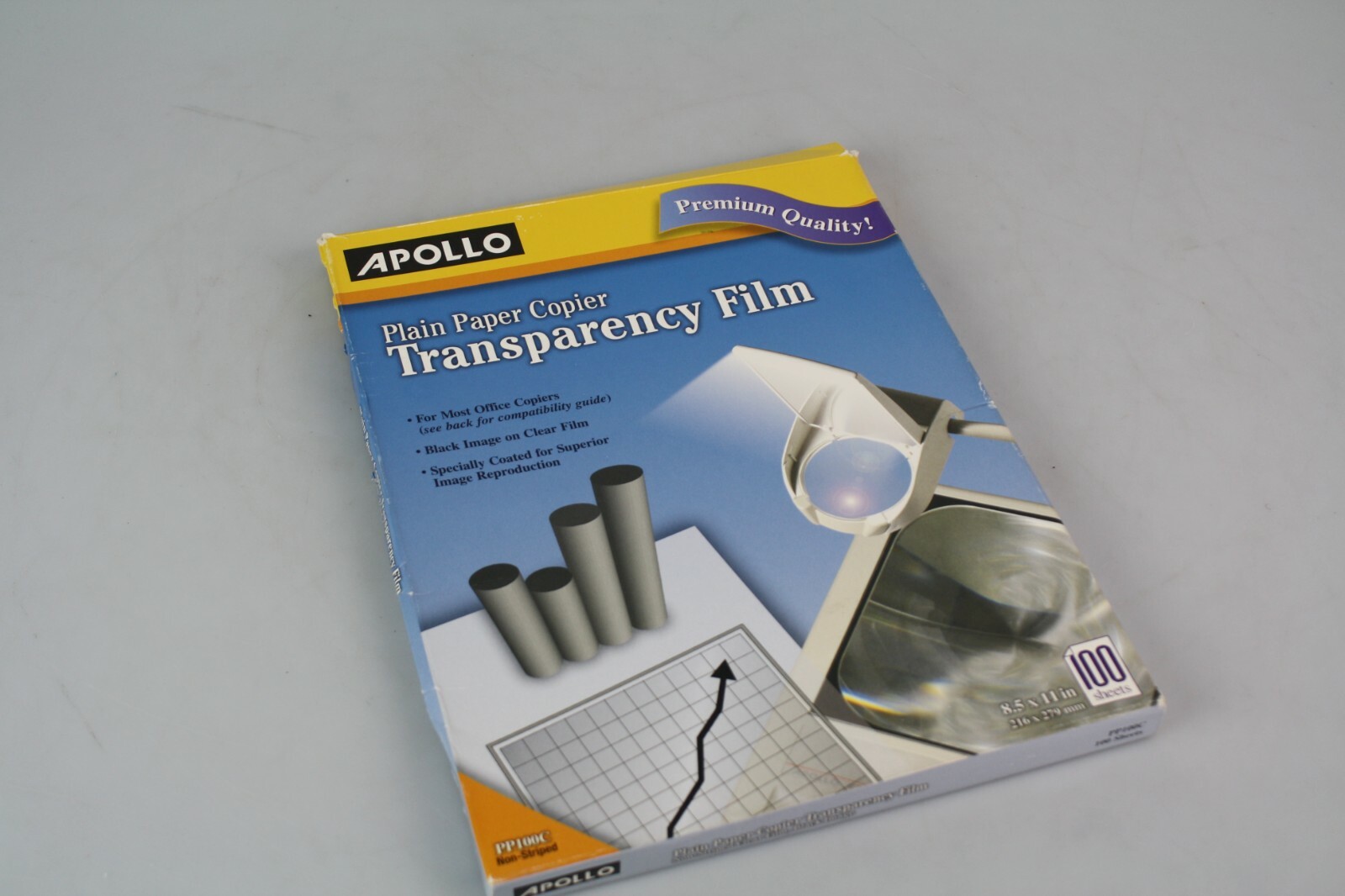 Apollo Transparency Film – Letter – 8.50″ X 11″ – 45 / Box – Clear (PP100C)
