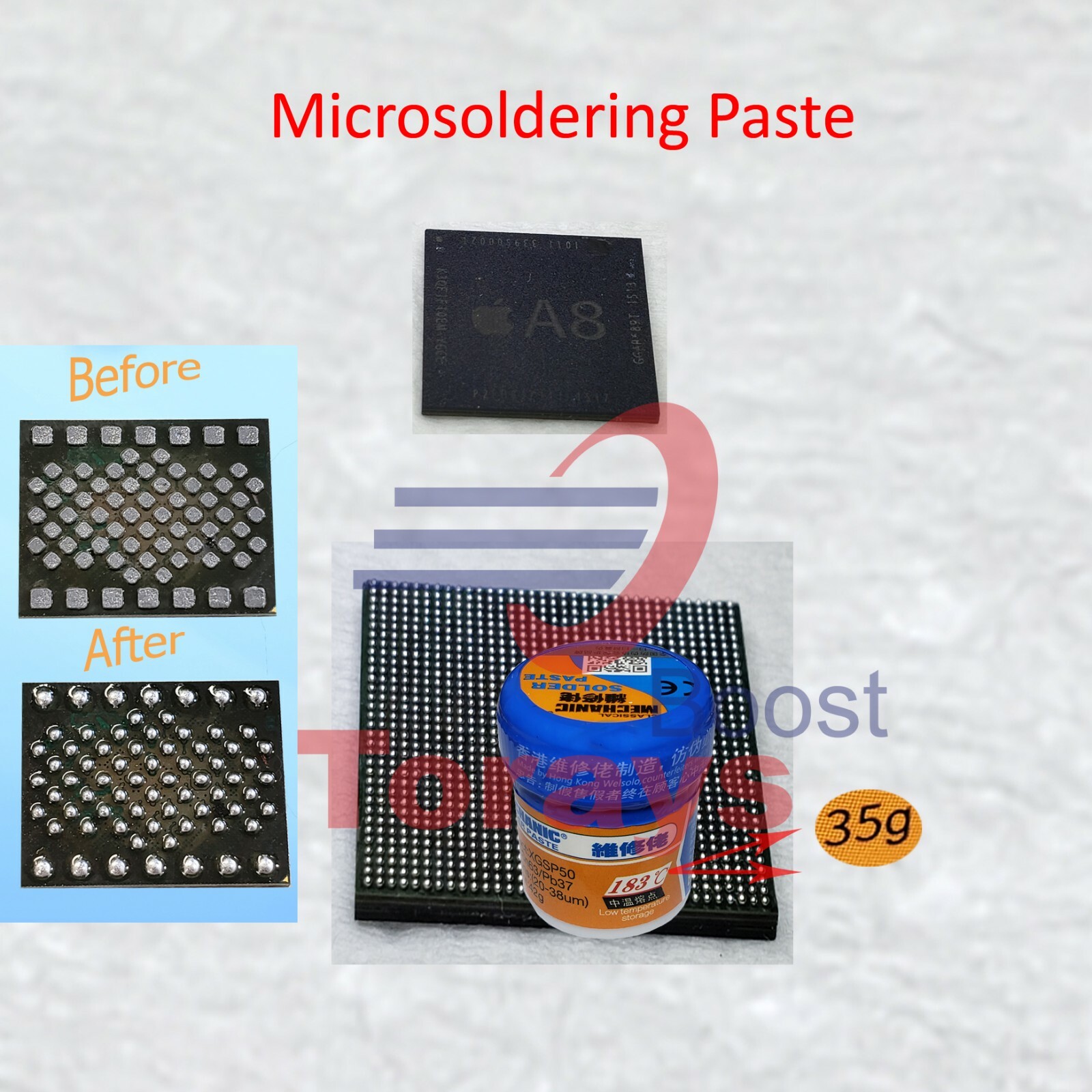 MECHANIC Lead-free Low Temperature SMT Melt Melting Point 183C Solder Paste 35g