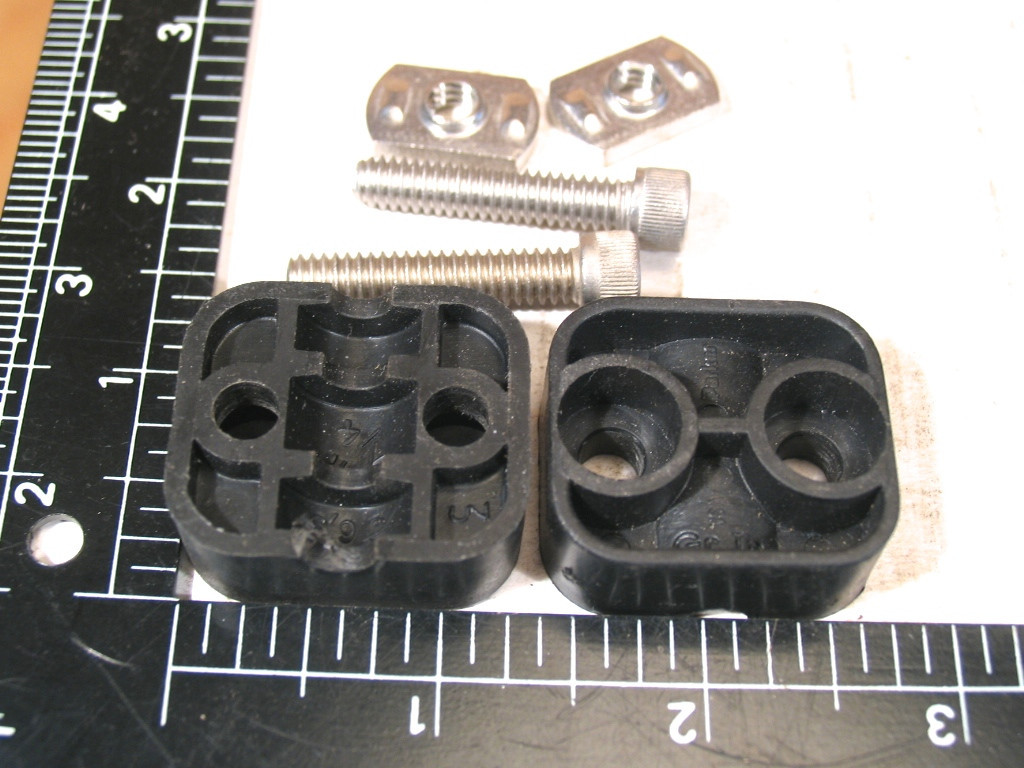 1/4″/ 6.4mm PARKER Tubing PP Clamp Assembly for Rails w/SS Hardware (Gr.1a)