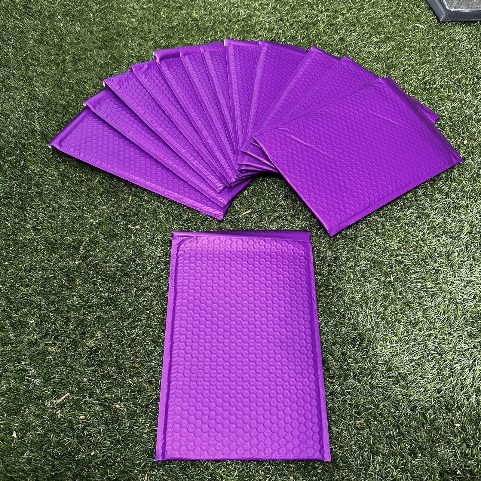 8.5×12 (8.5×11) Poly Bubble Mailer Padded Envelope Metallic Purple Color 100 CT
