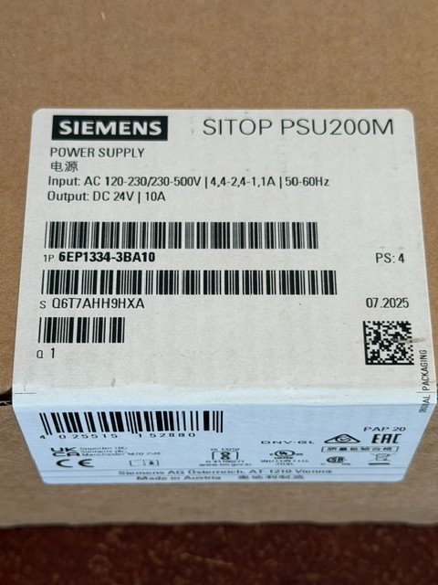 Siemens SITOP PSU200M 6EP1334-3BA10 24VDC 10A Power Supply New