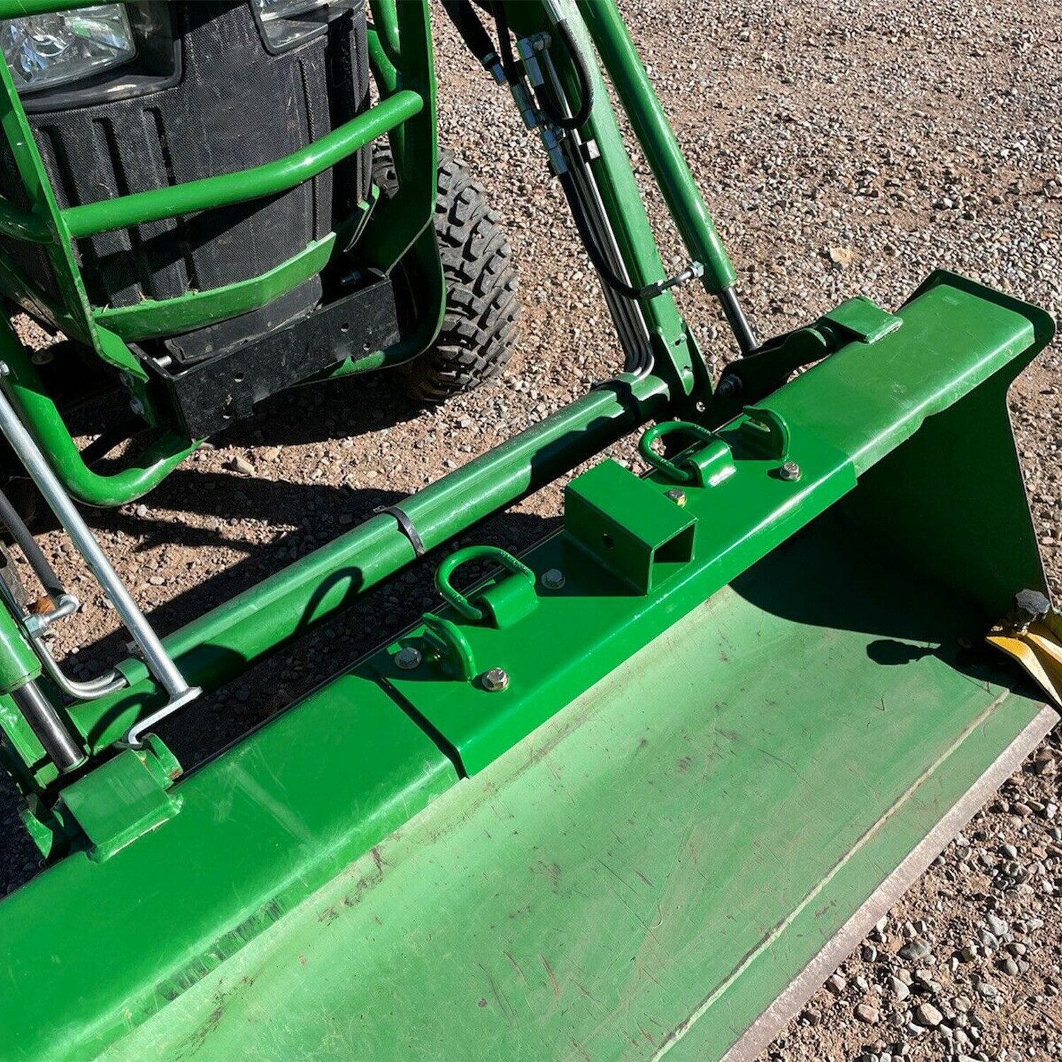 Bolt on Grab Hooks & D Rings & 2″ Receiver For John Deere 1025R Compact Tractor
