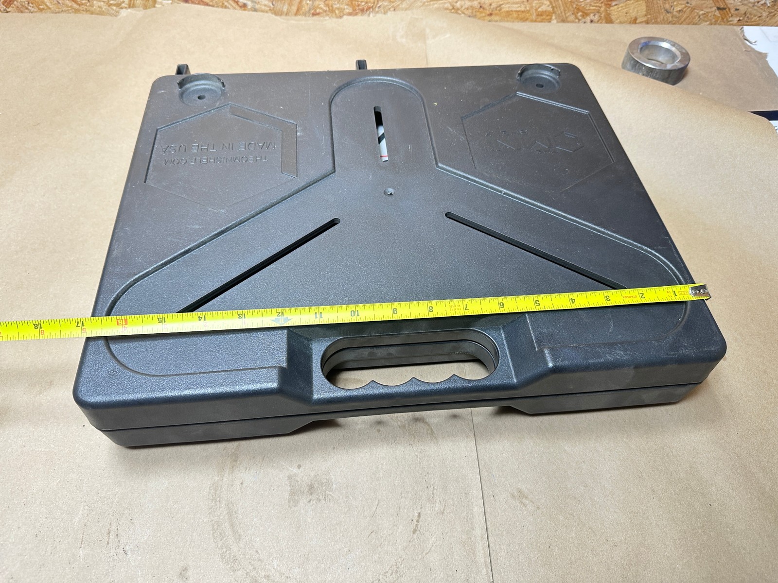 The OmniShelf Portable Magnetic Workstation Toolbox Laptop Stand