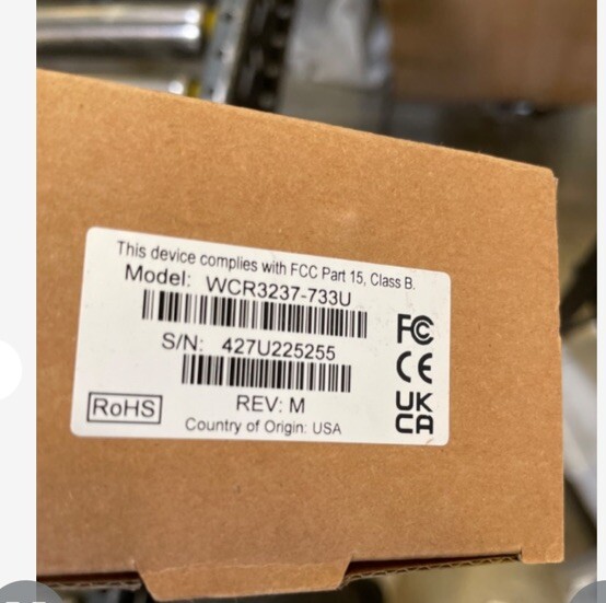 ID TECH WCR3237-700US B 1810 ID TECH, OMNI BARCODE READER, INFRA RED, SEALED,