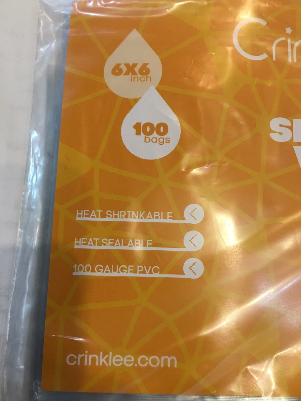 1000 -6″x6″ SHRINK WRAP BAGS for packaging crafts, CDs, soaps, candles + more.