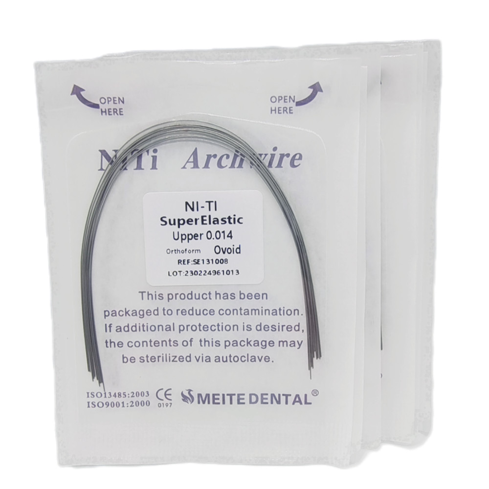 100Packs Dental Ortho Arch Wires Super Elastic Niti Round 012~020 Upper&Lower