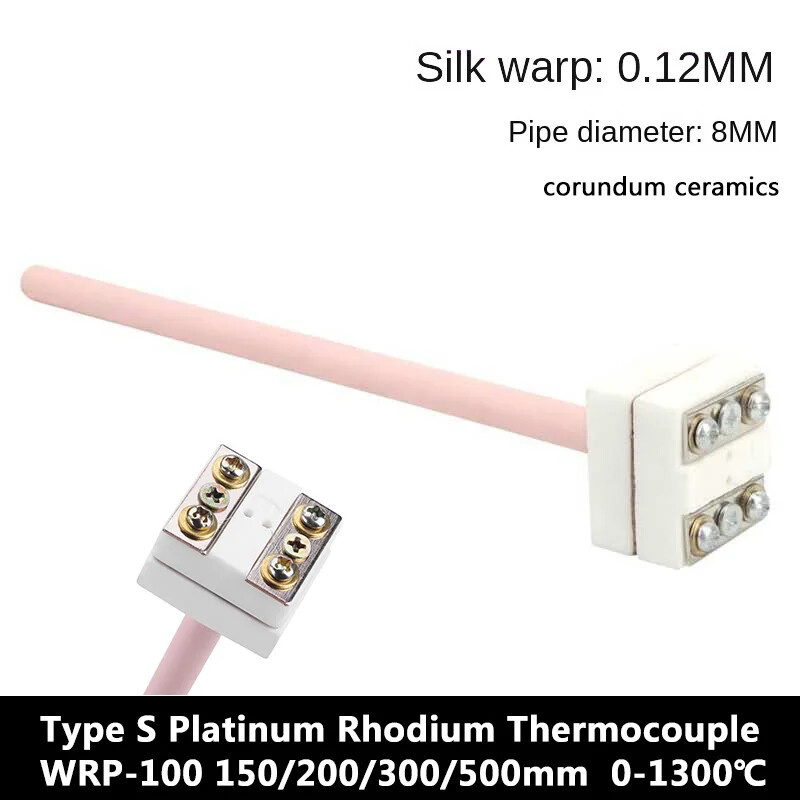Type S Platinum Rhodium Thermocouple WRP-100 150/200/300/500mm Probe Temperature