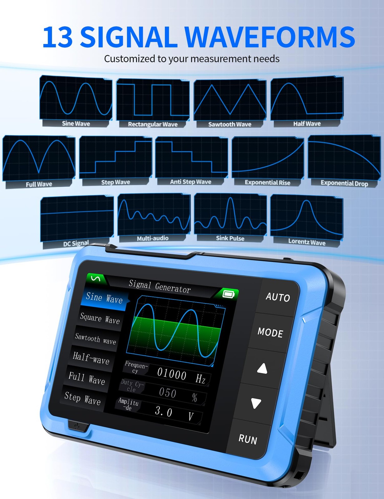 FNIRSI DSO-510 Handheld Oscilloscope/DDS Signal Generator 2 in 1, Digital Portab